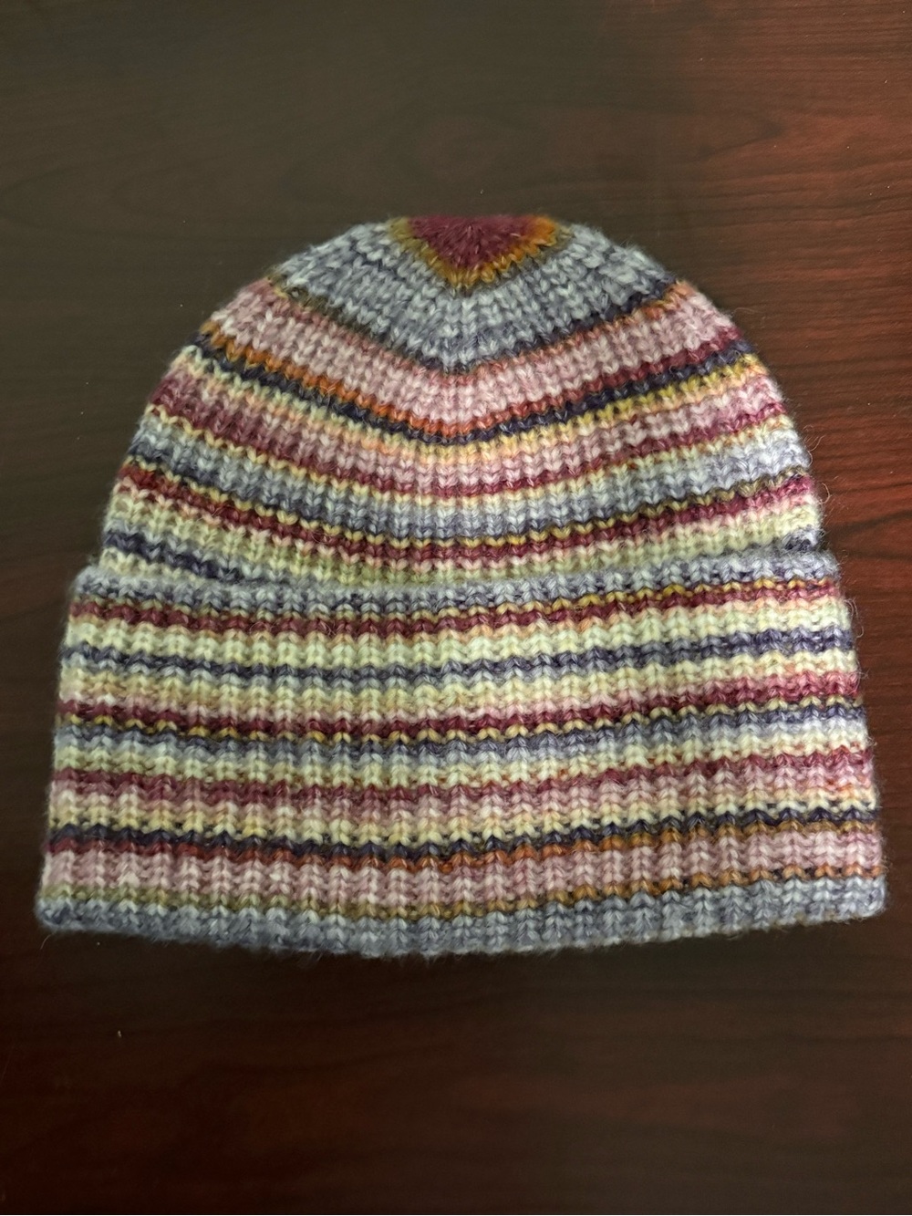 Striped Knit Beanie in Multicolor